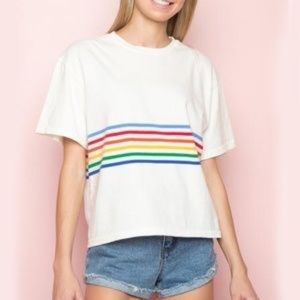 J Galt by Brandy Melville Rainbow Tee